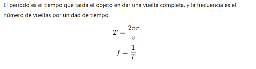 Período (T) y Frecuencia (f)