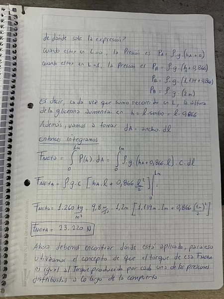 Hoja 3 de Parcial resuelto de Hidrostática y Compuertas