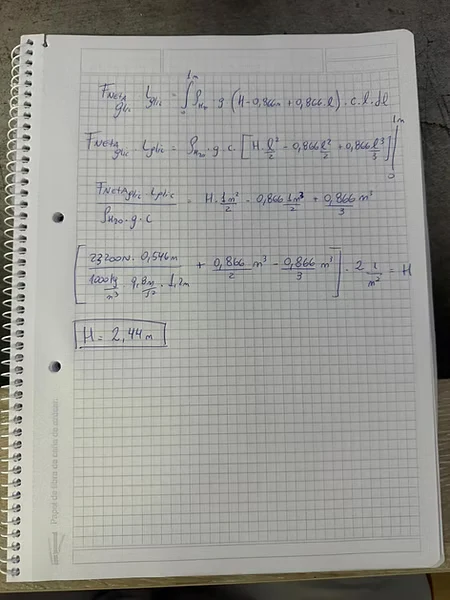 Hoja 5 de Parcial resuelto de Hidrostática y Compuertas