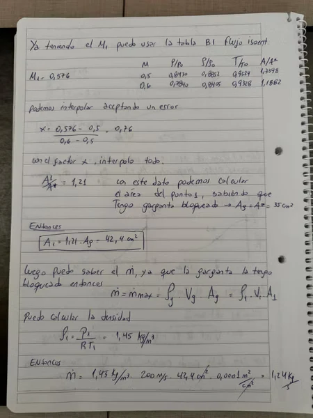 Hoja 2 de Parcial resuelto de Flujo Compresible