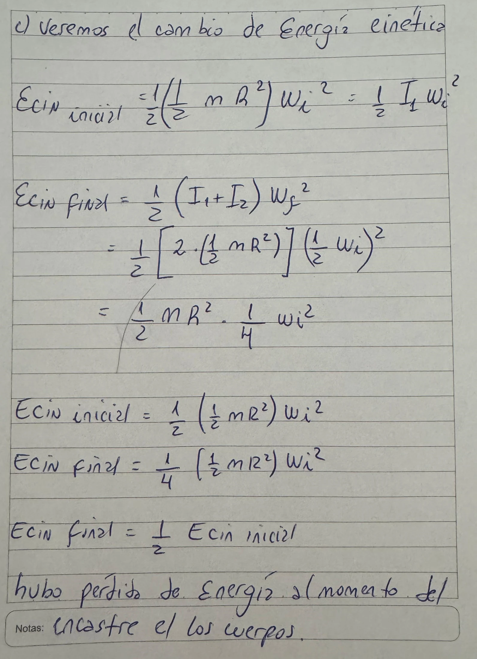 Hoja 4 de Parcial resuelto de Momento Angular