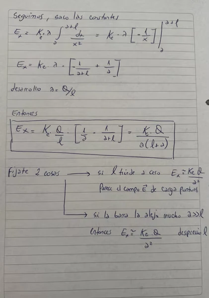 Hoja 2 de Parcial resuelto de Carga Eléctrica y Campo Eléctrico