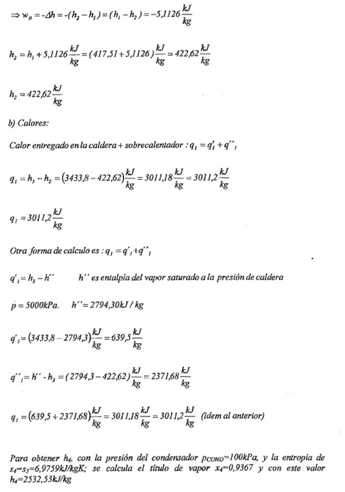 Hoja 6 de Parcial resuelto de Ciclos de Potencia de Vapor