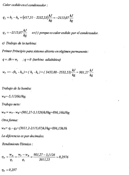 Hoja 7 de Parcial resuelto de Ciclos de Potencia de Vapor