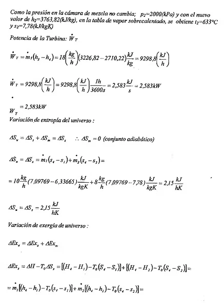 Hoja 3 de Parcial resuelto de Balance de Exergía