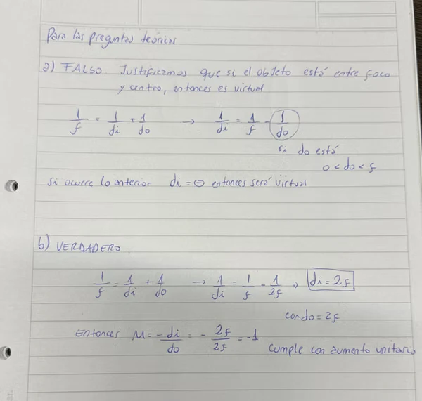 Hoja 3 de Parcial resuelto de Óptica Geométrica