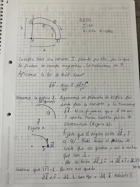Hoja 1 de Parcial resuelto de Campo Magnético Completo