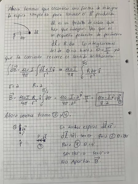Hoja 2 de Parcial resuelto de Campo Magnético Completo