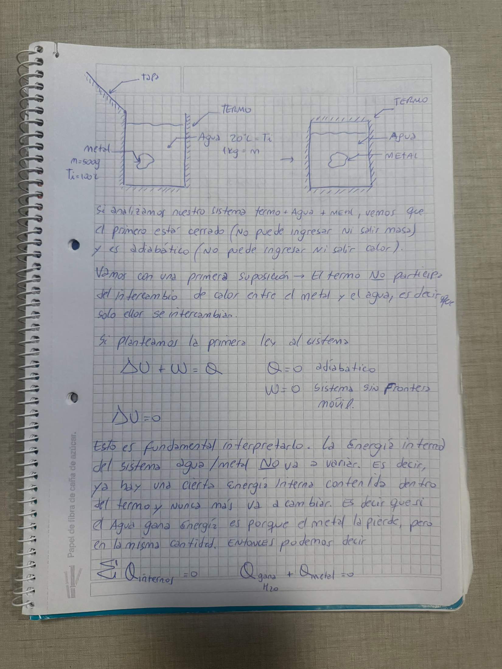 Hoja 1 de Parcial resuelto de Calorimetría