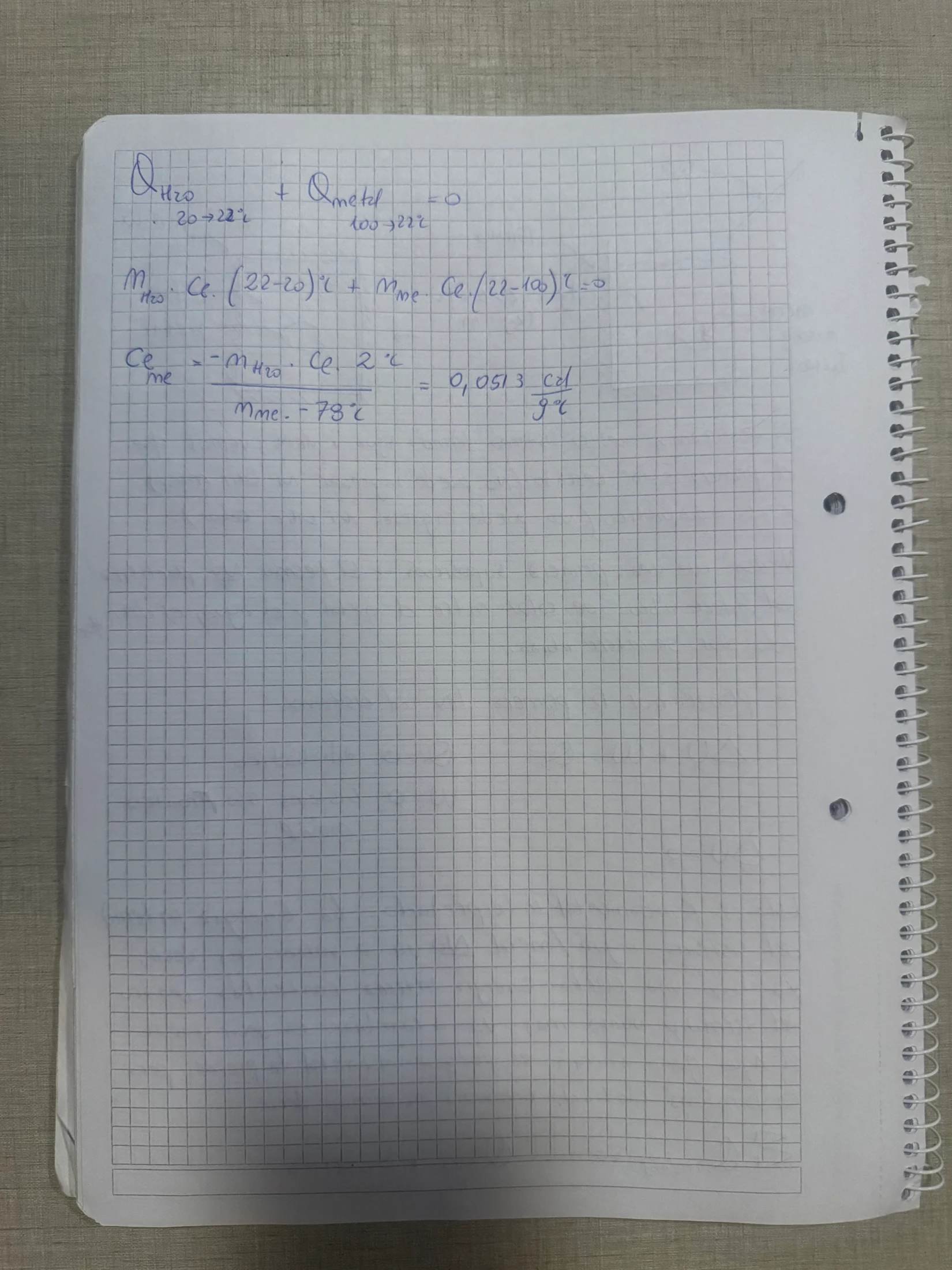 Hoja 2 de Parcial resuelto de Calorimetría