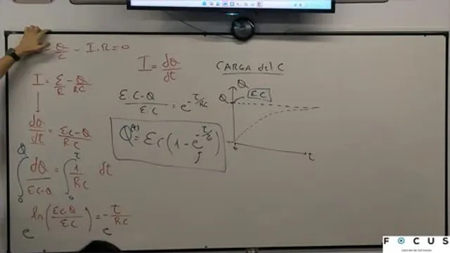 Juan explicando circuitos transitorios en el pizarrón